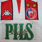 1999-2001 Red Star Home Retro Long Sleeve Soccer Jersey