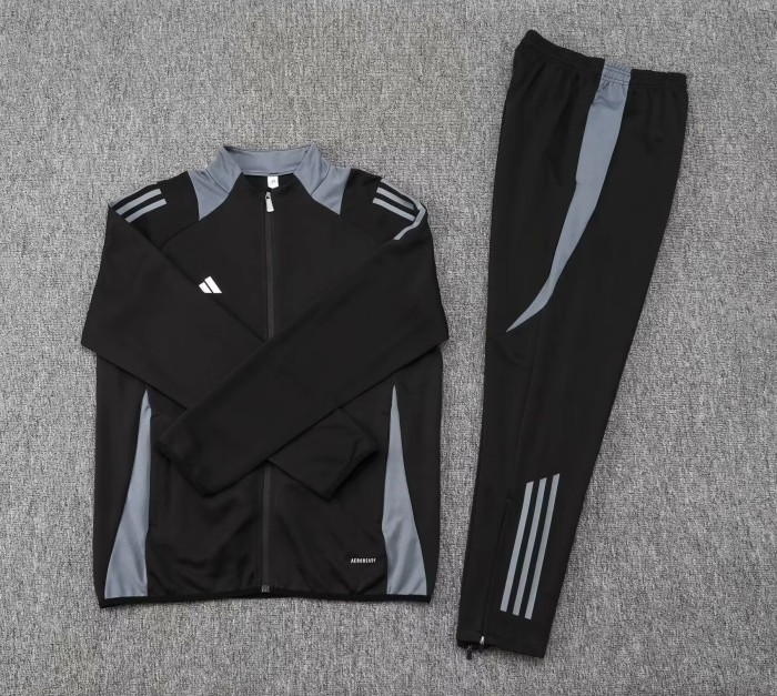 2024 AD Black Jacket Tracksuit