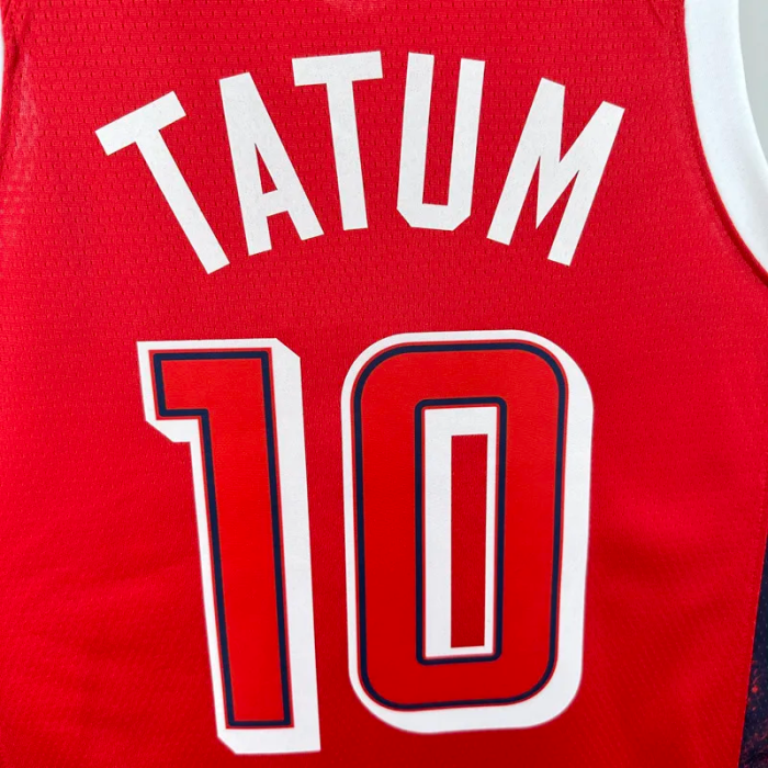 2024 Olympic Game USA TATUM # 10 Red Basketball Jersey