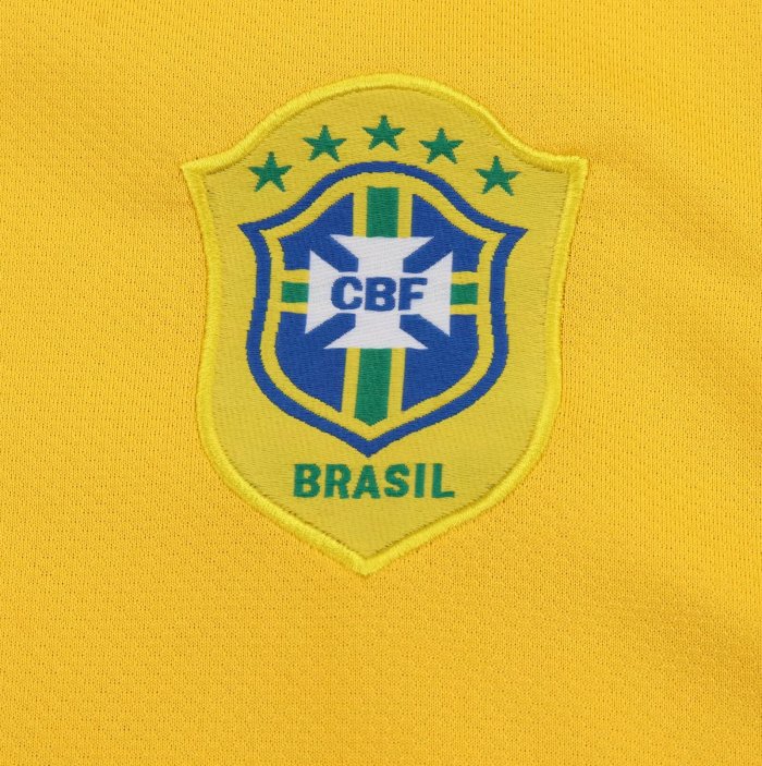 2006 Brazil Home Retro Kids Soccer Jersey