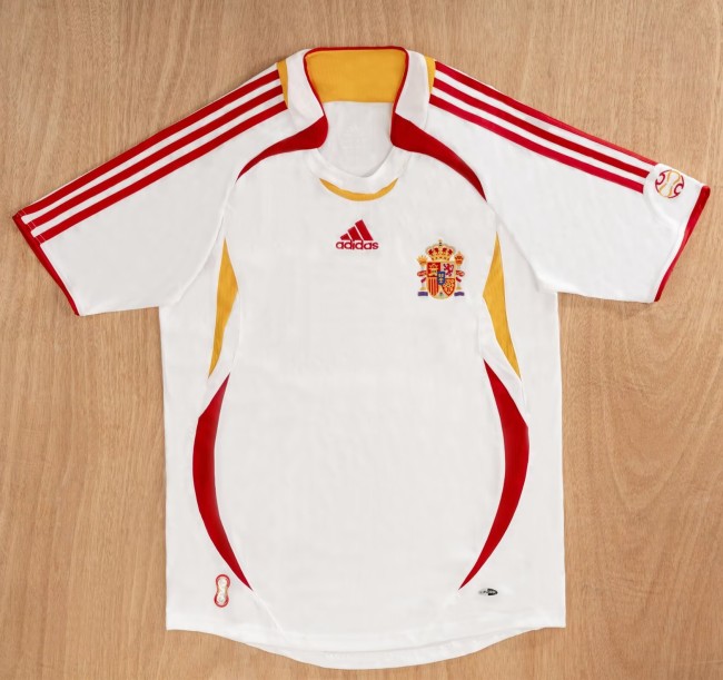 2006 Spain Away Retro Soccer Jersey