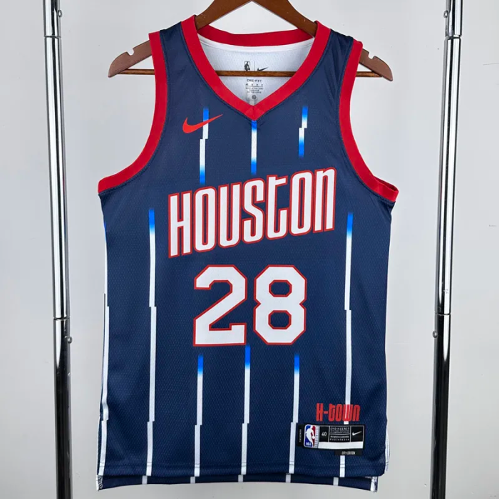 23-24 ROCKETS SENGUN #28 Royal blue City Edition Top Quality Hot Pressing NBA Jersey