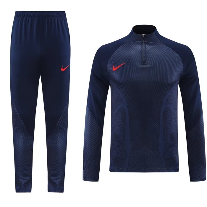 2024 NK Blue Half Pull Tracksuit 