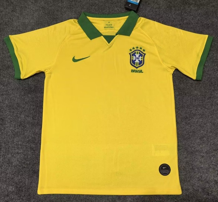 2019-2020 Brazil Home Retro Soccer Jersey