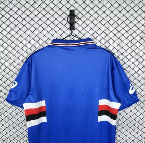 2003-2004 Sampdoria Home Retro Soccer Jersey