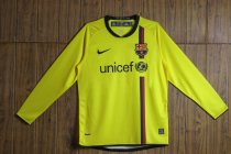 2008-2009 BAR Yellow Long sleeves Retro Soccer Jersey