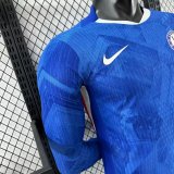 25-26 CHE Home Long Sleeve Player Version Soccer Jersey