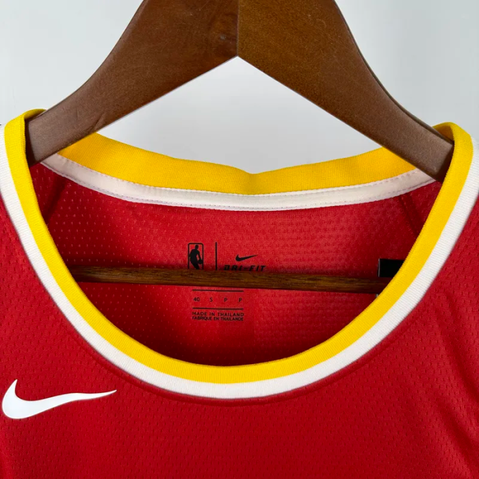 ROCKETS DURANT #7 Red Retro Top Quality Hot Pressing NBA Jersey