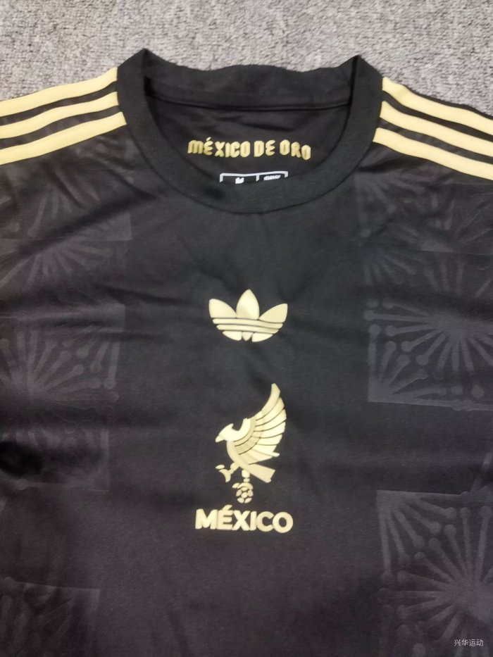 25-26 Mexico Black Special Edition Long sleeves Fans Soccer Jersey*数码 长袖