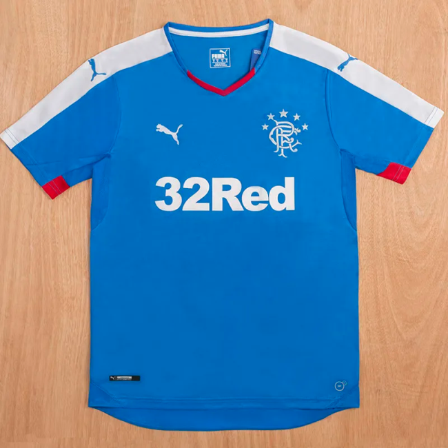 2015-2016 Rangers Home Retro Soccer Jersey