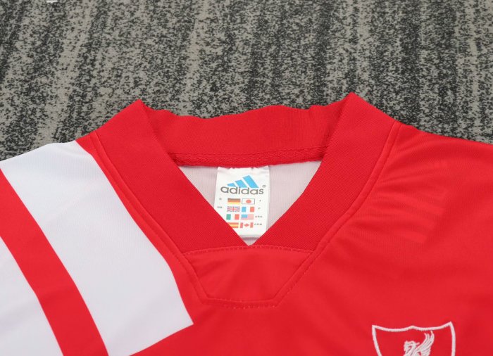 1991-1992 LIV Home Retro Kids Soccer Jersey