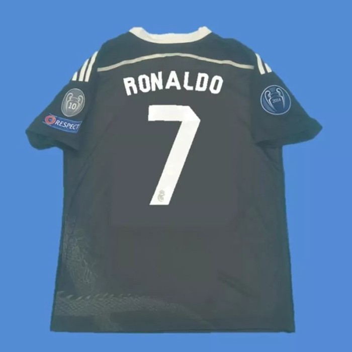 2014-2015 RMA Third Black Retro Soccer Jersey