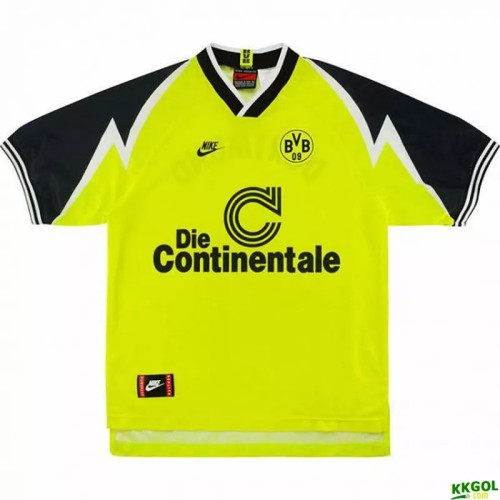 1995-1996 Borussia Dortmund Home Retro Soccer Jers