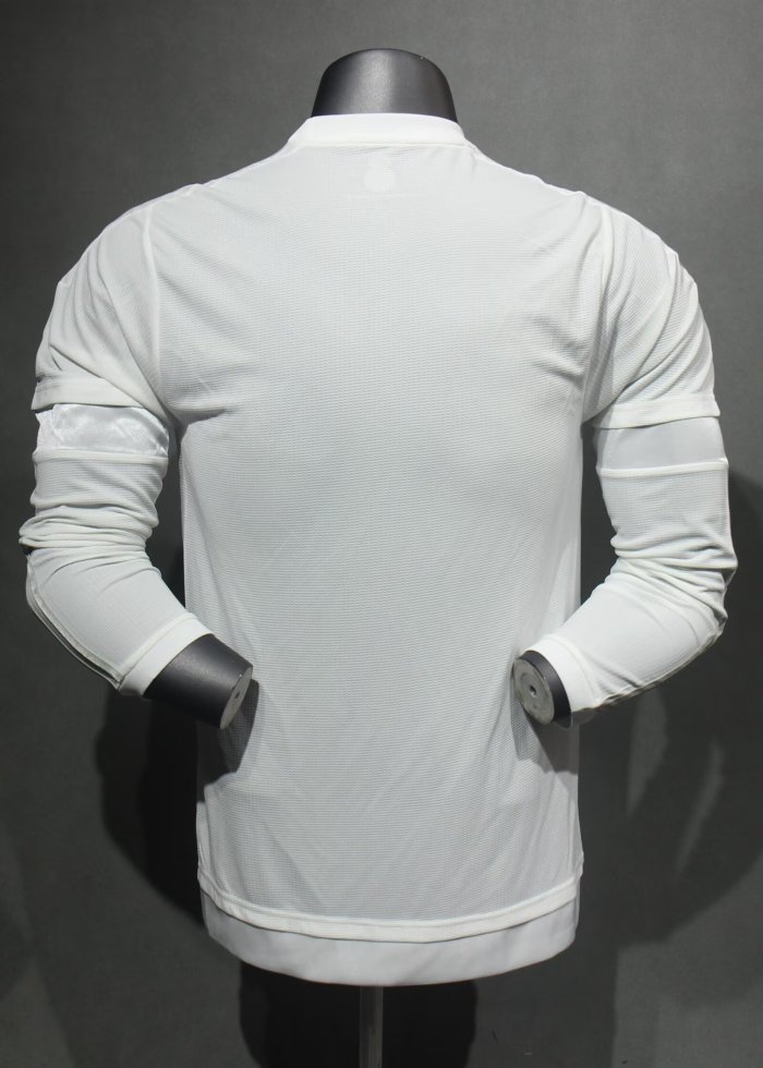 2015-2016 RMA Home Player Version Long Sleeve Retro Soccer Jersey 长袖球员