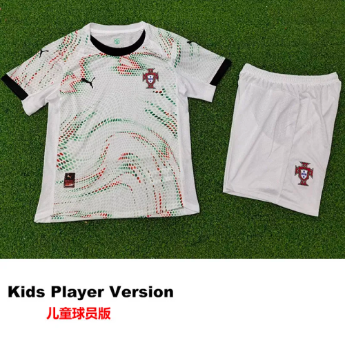 25-26 Portugal Away Kids Player Version Soccer Jersey