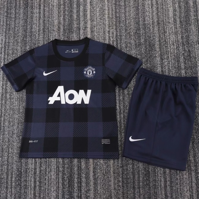 2013-2014 Man Utd Away Retro Kids Soccer Jersey
