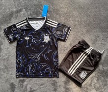 25-26 Argentina Away Kids Soccer Jersey