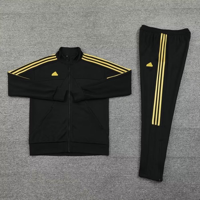 2024 AD Black Jacket Tracksuit
