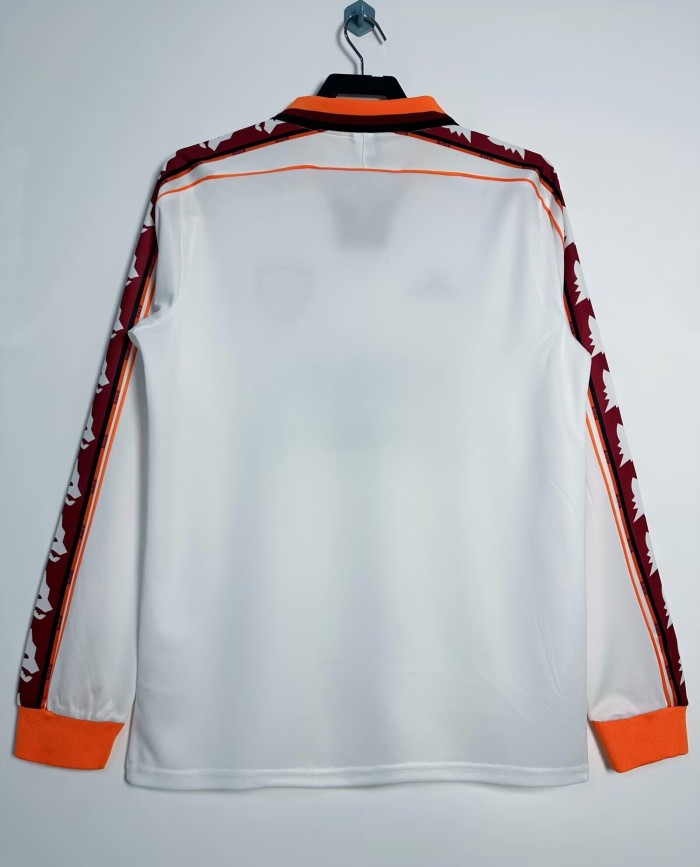 1998-1999 Roma Away Long Sleeve Retro Soccer Jersey