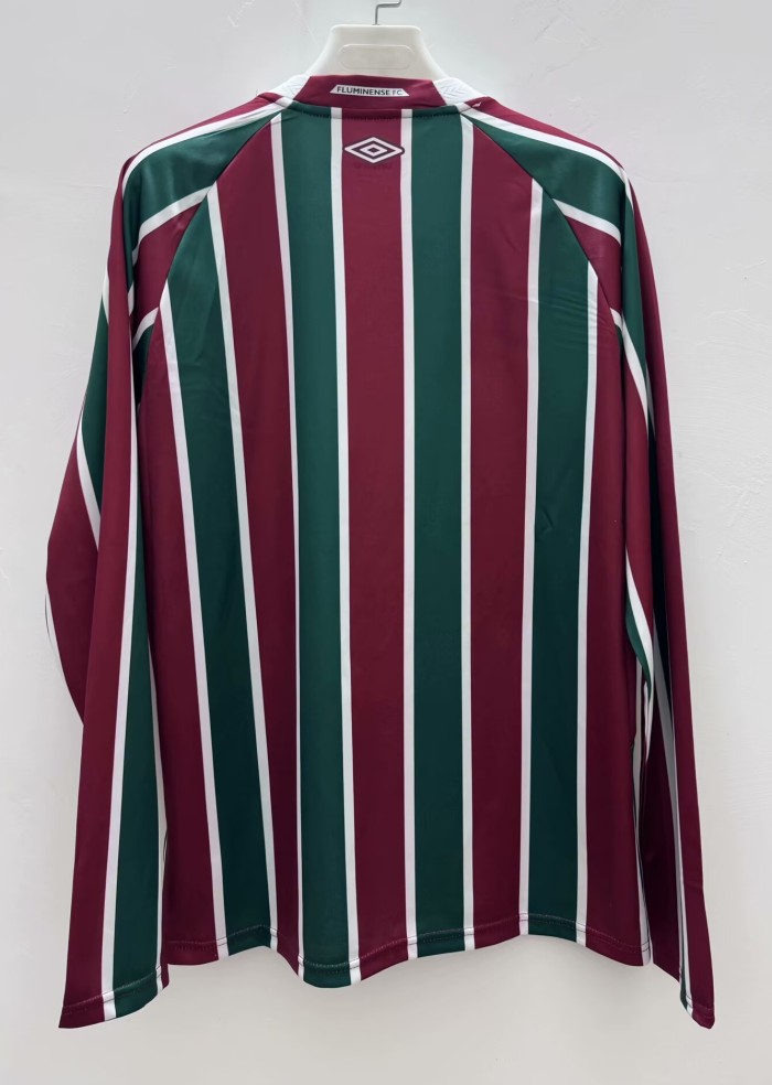 25-26 Fluminense Home Long Sleeve Fans Soccer Jersey