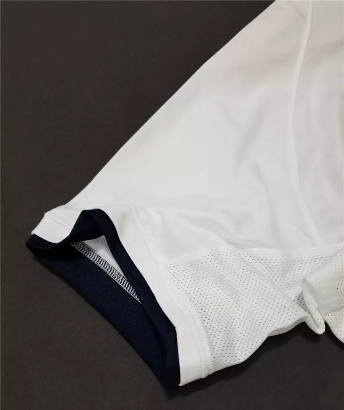 2002 England Home White Retro Soccer Jersey