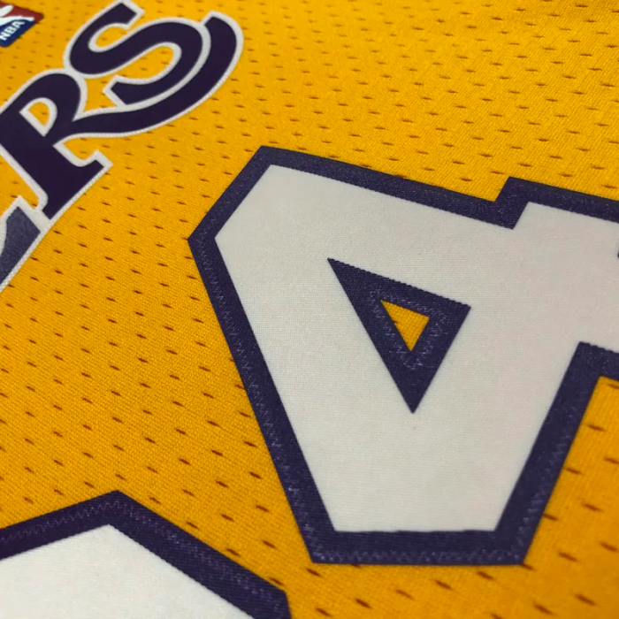 2000 LAKERS O‘NEAL #34 Yellow Retro Top Quality Hot Pressing NBA Jersey