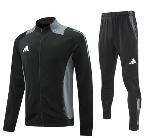 2025 AD Black Jacket Tracksuit