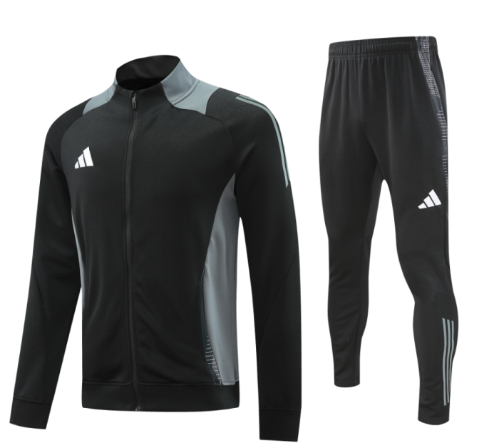 2025 AD Black Jacket Tracksuit