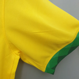 20-21 Brazil Home 1:1 Yellow Fans Soccer Jersey