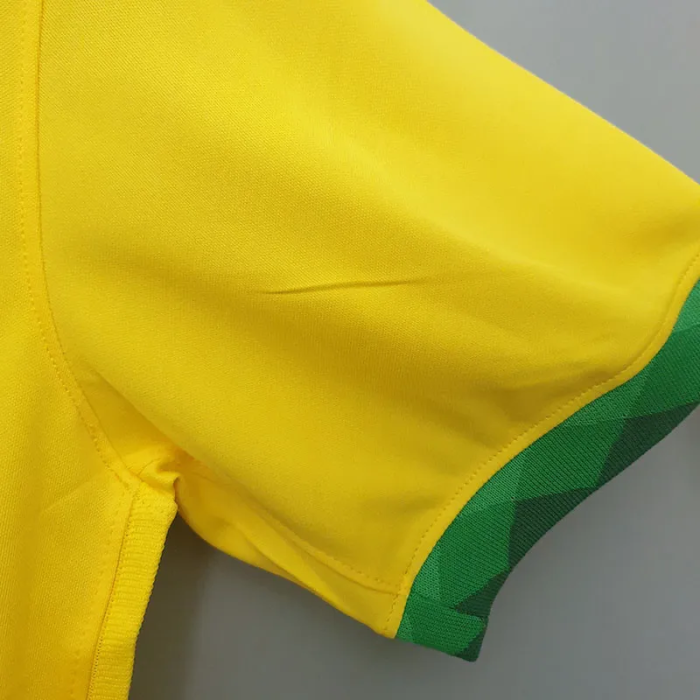 20-21 Brazil Home 1:1 Yellow Fans Soccer Jersey