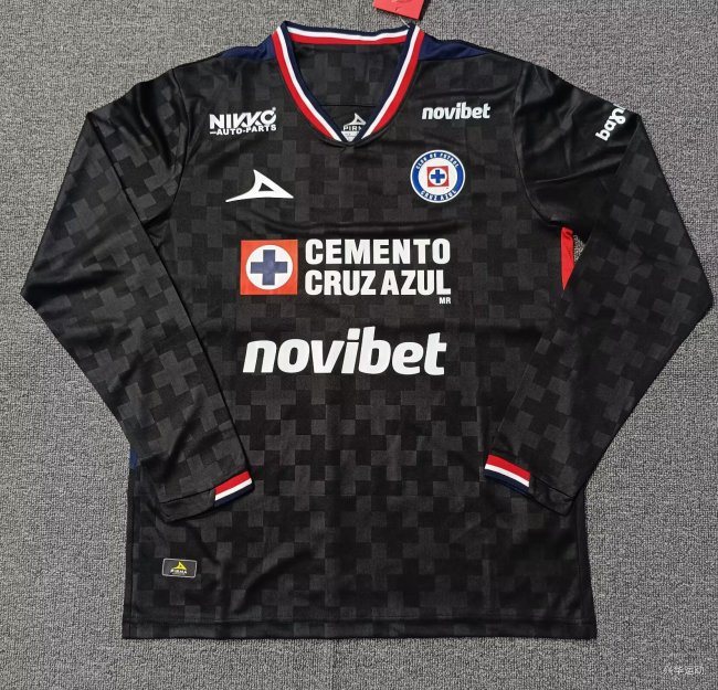 25-26 Cruz Azul Third Long Sleeve Fans Soccer Jersey 1:1 Thai Quality