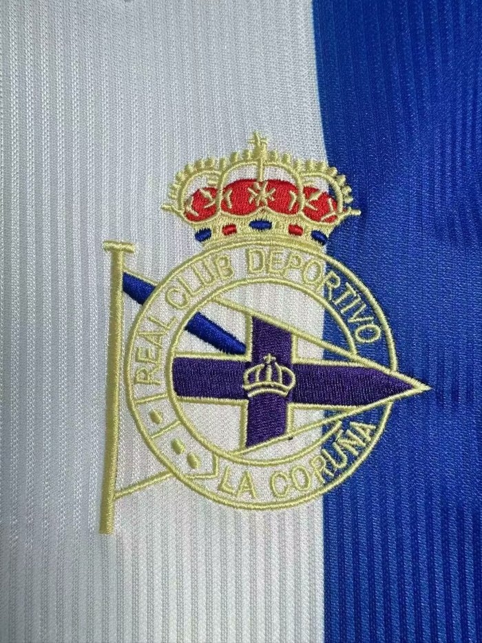 1999-2000 La Coruna Away Long Sleeve Retro Soccer Jersey