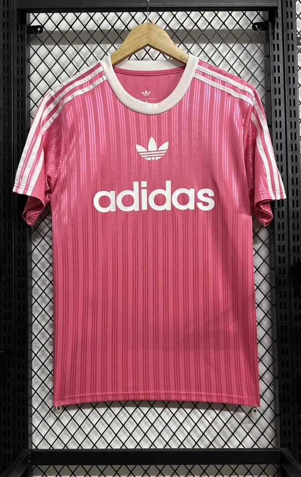 2025 AD Casual Pink Fans Training shirts *三叶草