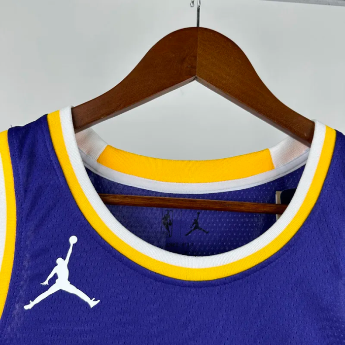 Lakers DONCIC #77 Blue Top Quality Hot Pressing NBA Jersey (Trapeze Edition) 飞人版