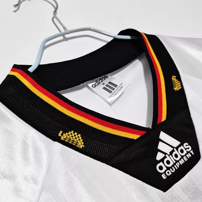 1992 Germany Home Retro Soccer Jersey