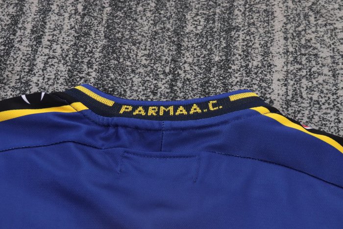 2001-2002 Parma Home Retro Kids Soccer Jersey