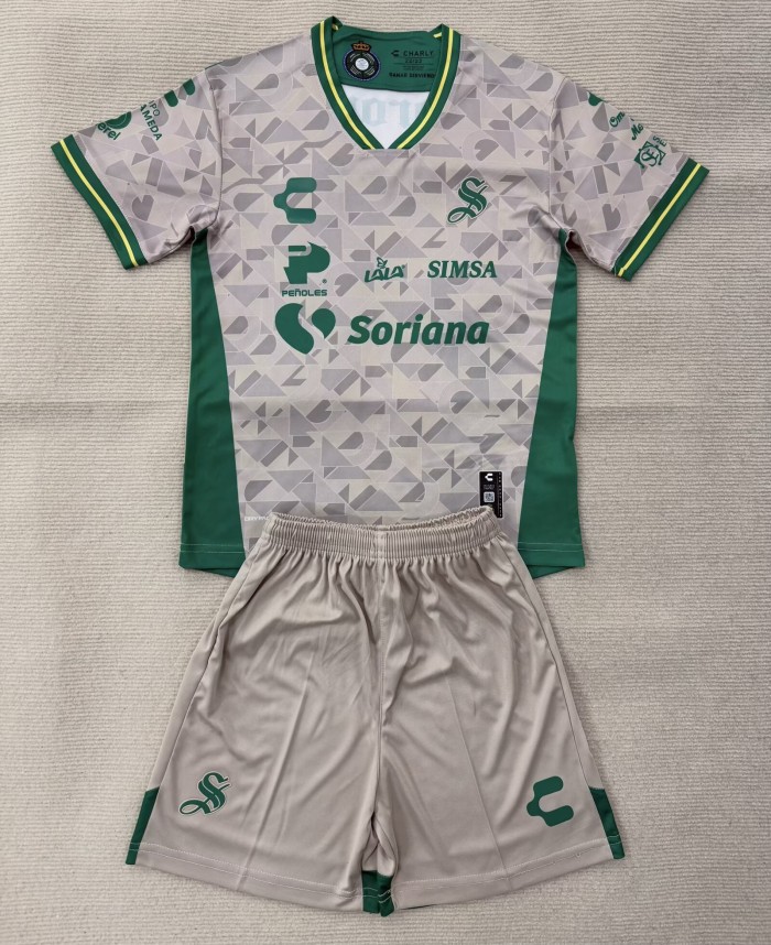 25-26 Santos Laguna Away Kids Soccer Jersey
