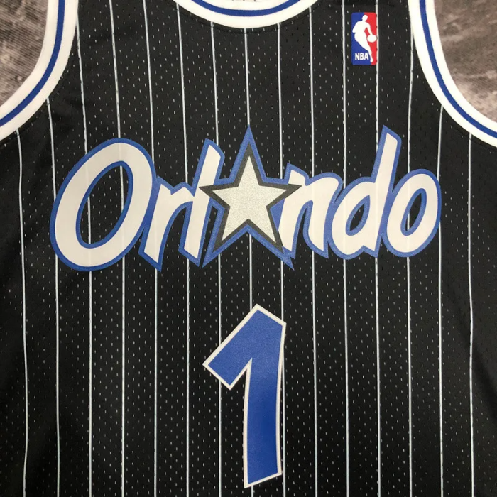 1995 Magic HARDAWAY #01 Black Retro Top Quality Hot Pressing NBA Jersey