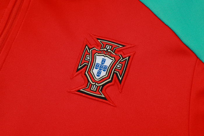 24-25 Portugal High Quality Half Pull Tracksuit 