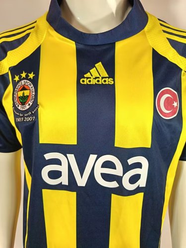 2007-2008 Fenerbahce Home Retro Soccer Jersey