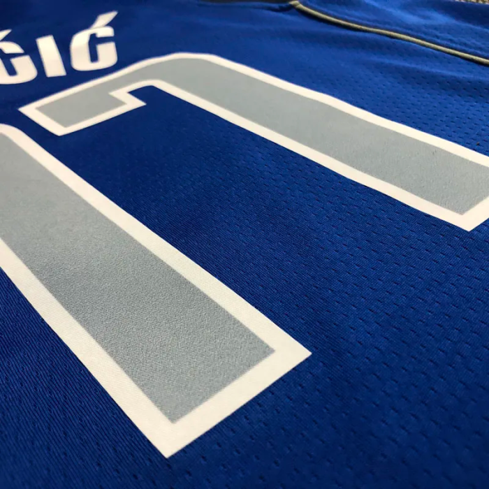 21-22 Dallas DONCIC #11 Blue 75th Anniversary Top Quality Hot Pressing NBA Jersey