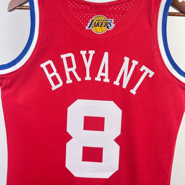 ALL-STAR BRYANT #8 Red Top Quality Hot Pressing NBA Jersey