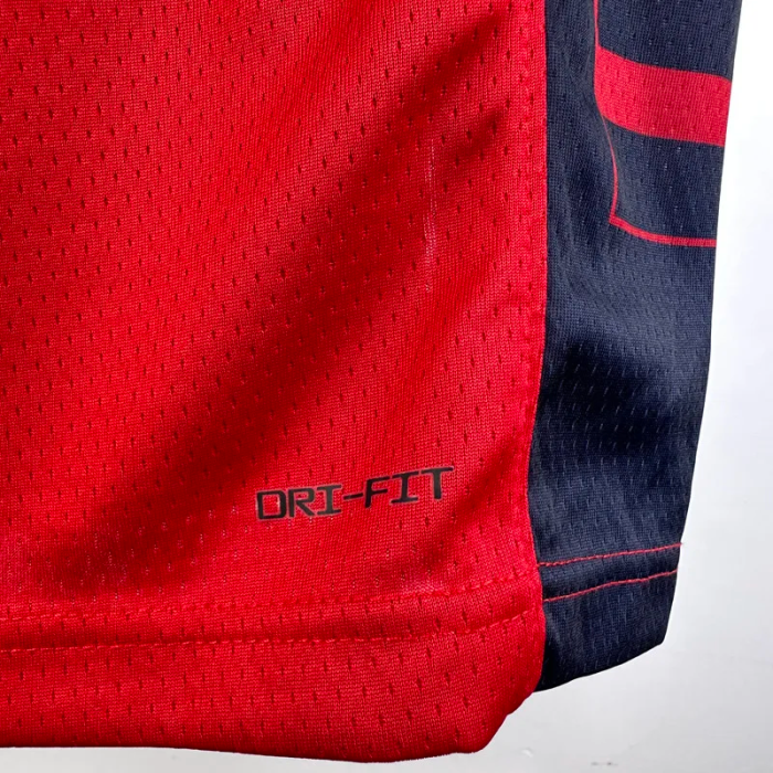 24-25 Clippers WESTBROOK #0 Red Top Quality Hot Pressing NBA Jersey (Trapeze Edition)