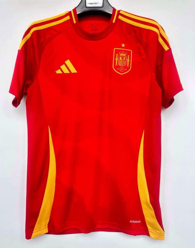 2024 Spain European Cup Home Fans Version Soccer Jersey