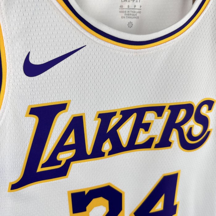 24-25 Lakers O'Neal #34 White Top Quality Hot Pressing NBA Jersey(圆领)
