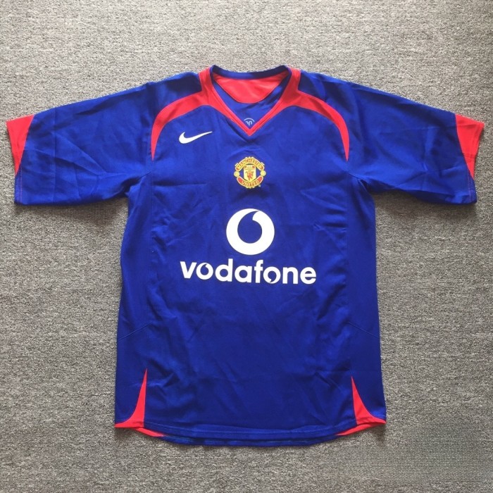 2005-2006 Man Utd Away Retro Soccer Jersey