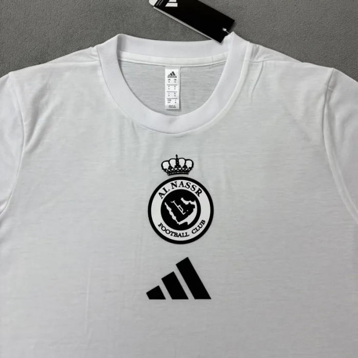 25-26 AL-Nassr White High Quality Casual T-Shirt