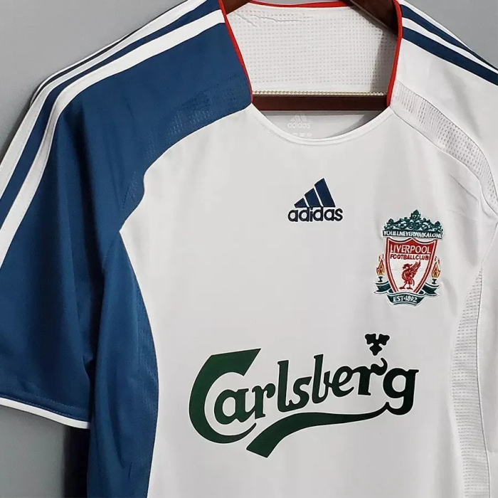 2006-2007 LIV Away White Retro Soccer Jersey