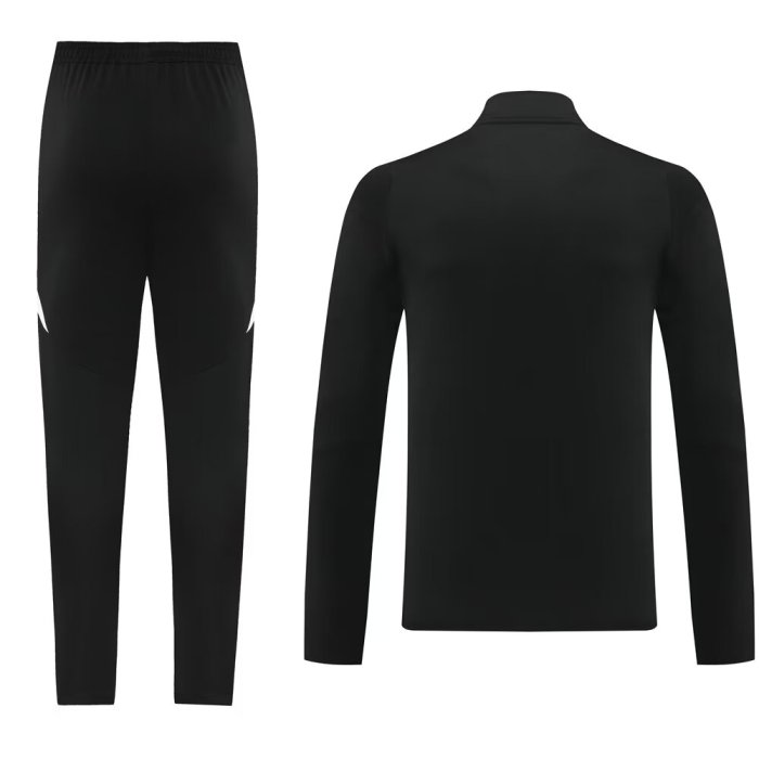 2024 AD Black Half Pull Tracksuit 
