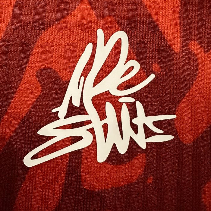 25-26 PSG Red Co-Signed Version Player Version Soccer Jersey